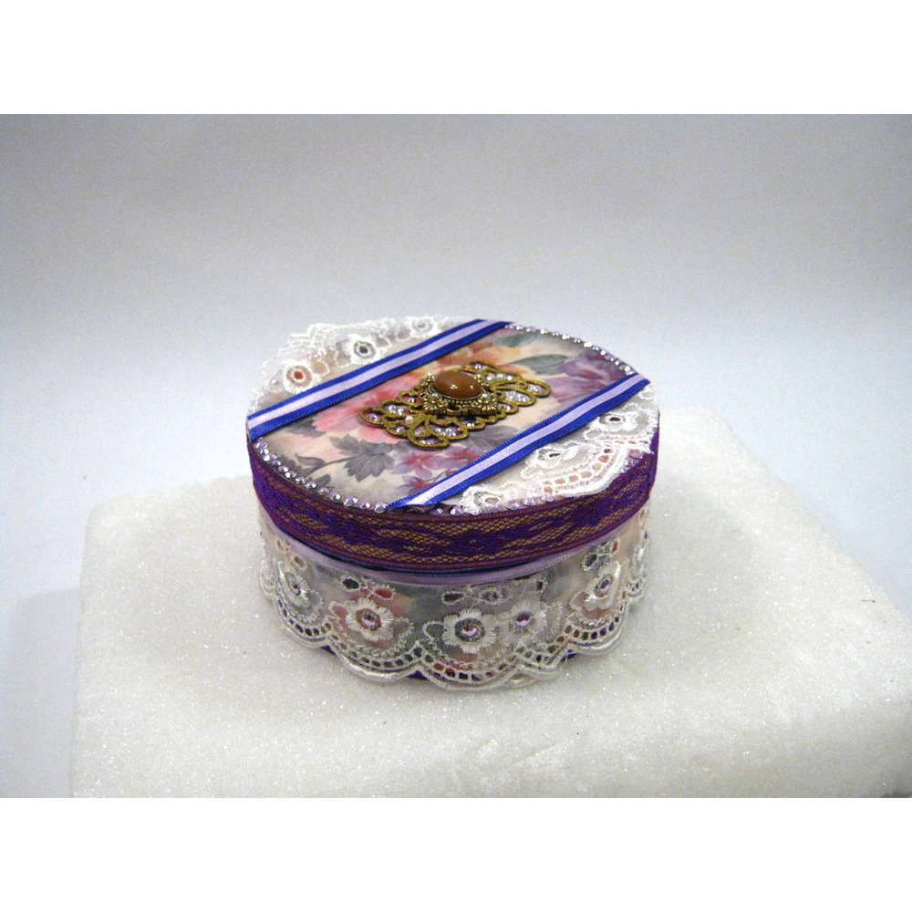Handcrafted Keepsake Jewelry Trinket Prayer Box for Mementos Photos Desk Items - Picture 5 of 9